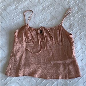 Pink leopard print top